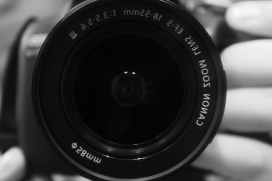Close-up of camera lens